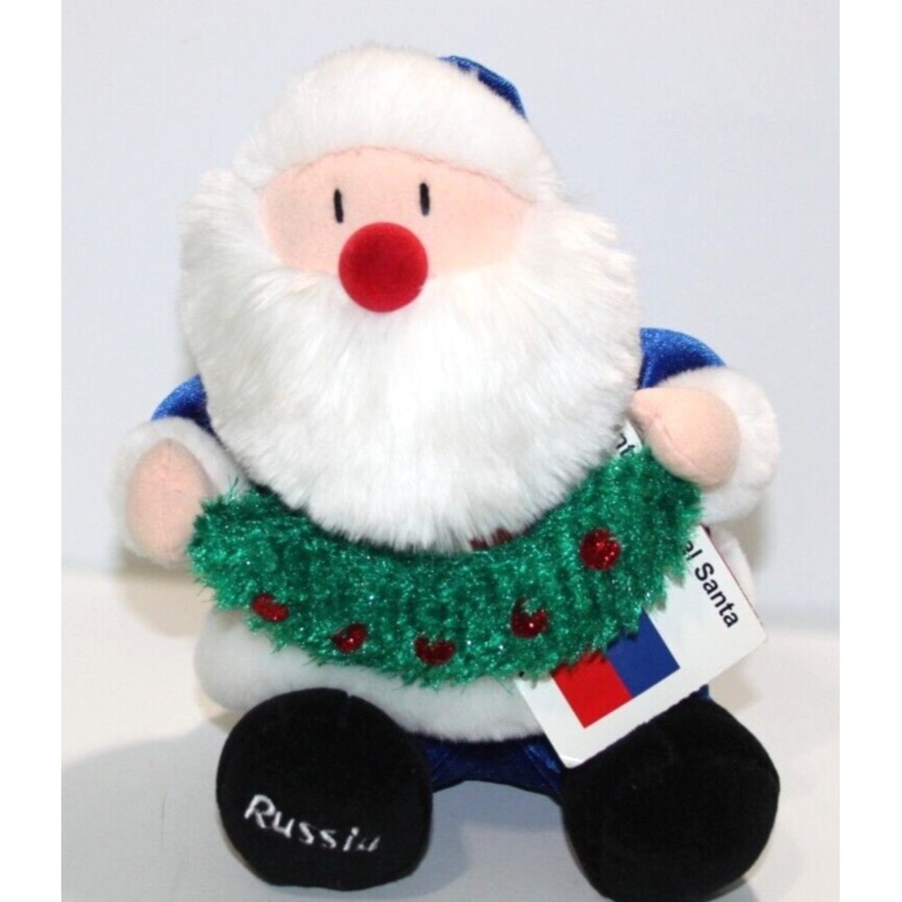 Sears Windsor International Santa Collection Russia Stuffed Blue Plush Vintage
